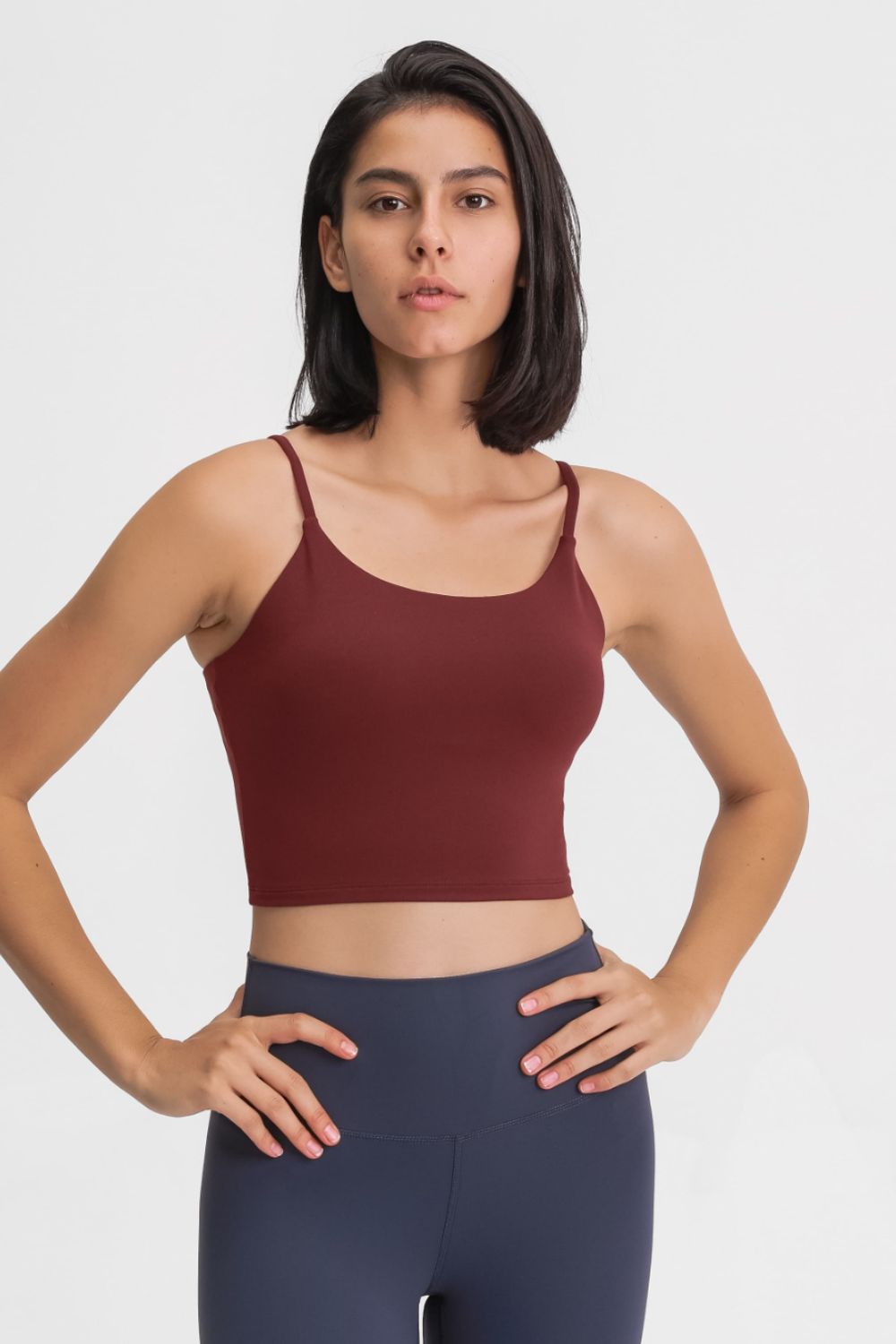 Millennia Feel Like Skin Scoop Neck Sports Cami