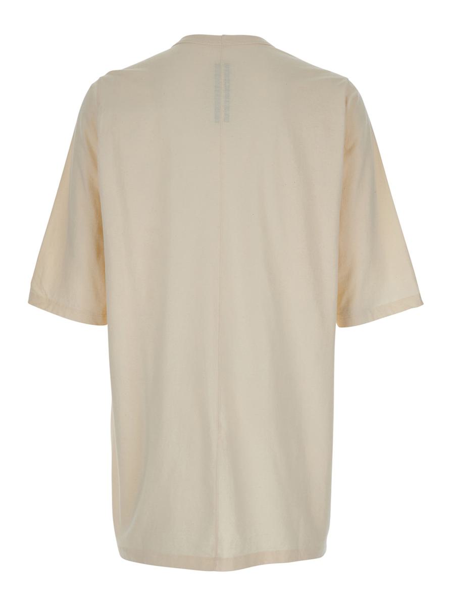 'Jumbo' White Round Neck T-Shirt In Cotton Man