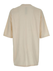 'Jumbo' White Round Neck T-Shirt In Cotton Man