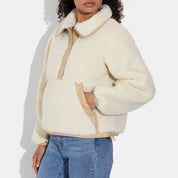 Coach Outlet Sherpa Pull Over In Recycled Polyester