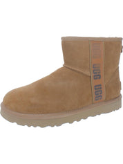 Classic Mini Side Logo I Womens Shearling Ankle Shearling Boots