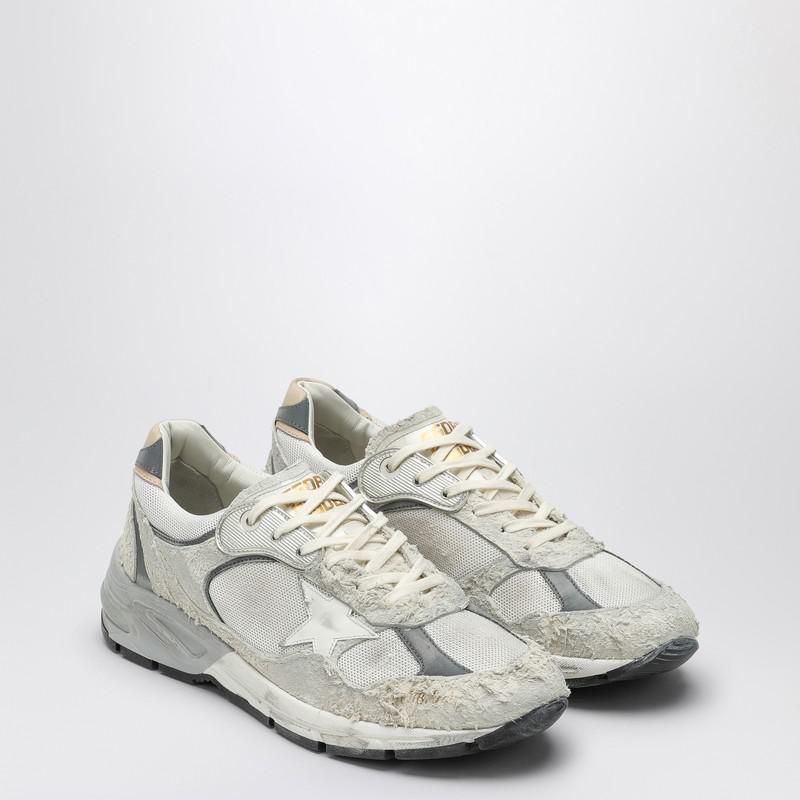 Golden Goose Dad-Star Distressed White/Grey Sneakers