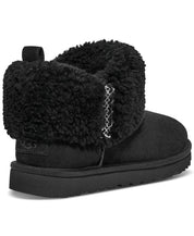 Women's Ultra Mini Ugg Braid Boot In Black