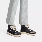 Coach Outlet High Top Sneaker In Signature Canvas