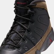 Air Jordan 9 Retro Olive Preschool Lifestyle Shoes (Black/True Red/Light Olive)