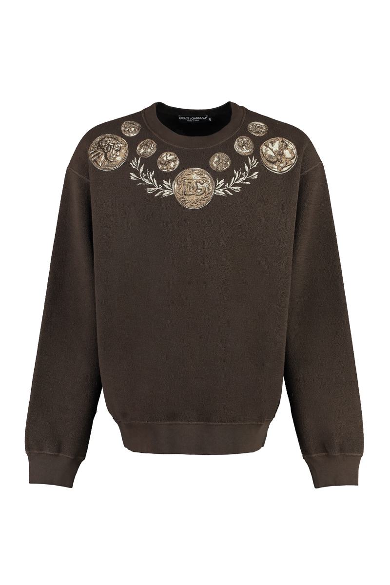 Dolce & Gabbana Cotton Crew-Neck Sweatshirt