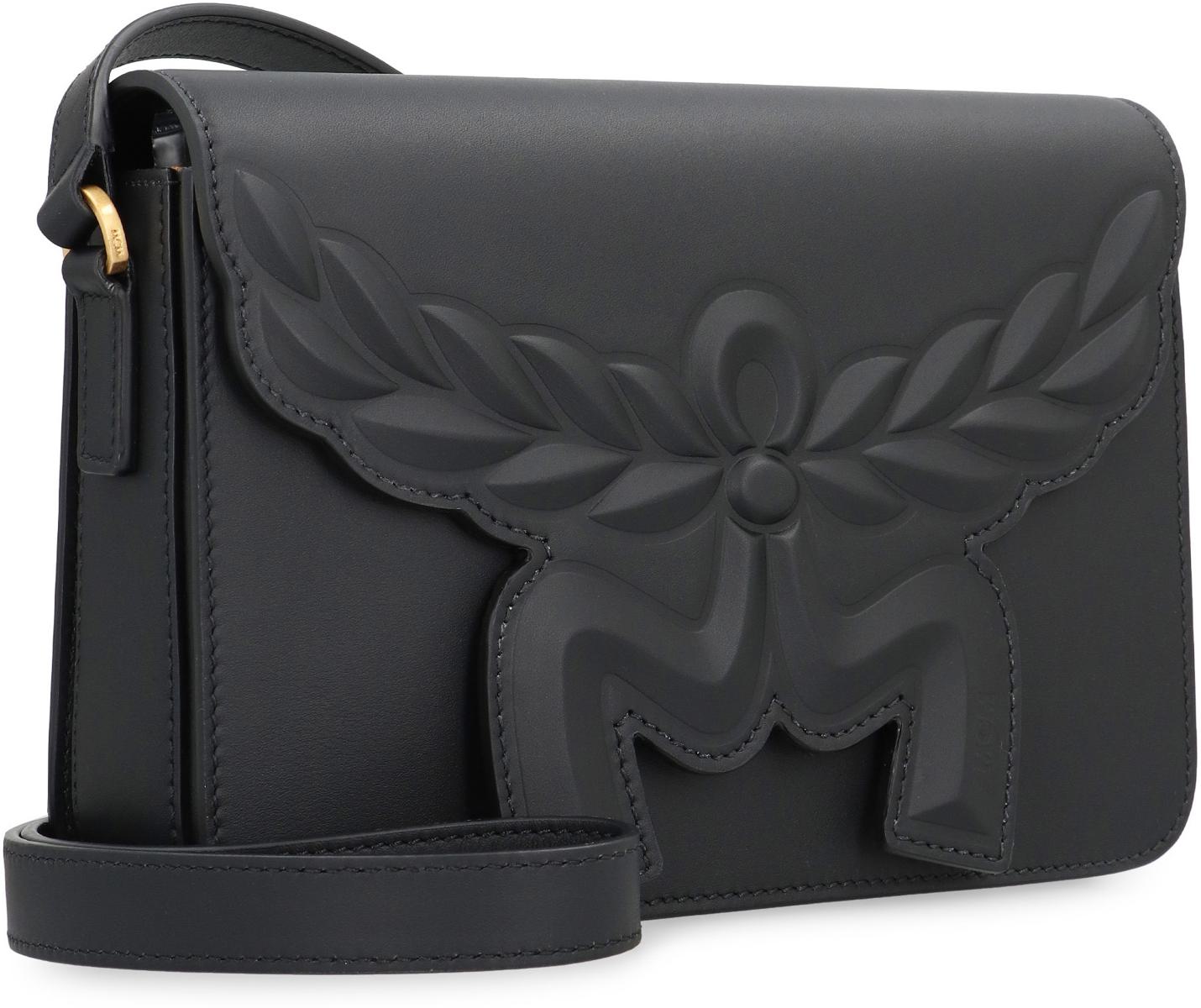 Mcm Himmel Leather Crossbody Bag