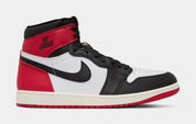 Air Jordan 1 Retro High OG Black Toe Mens Lifestyle Shoes (White/Black/Varsity Red/Sail)