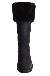 UGG Over The Knee Bailey Button Black Boots - Women's