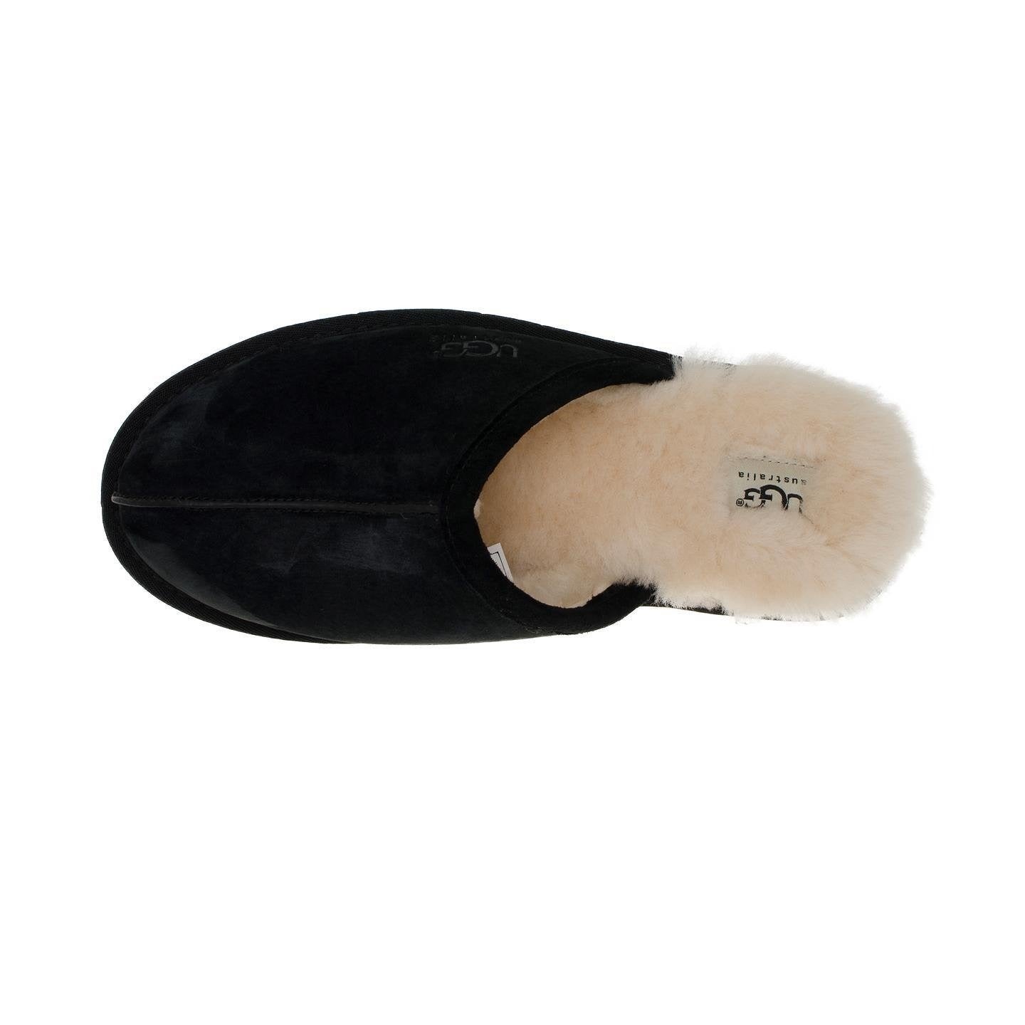 UGG Scuff Suede Black Slippers - Men's