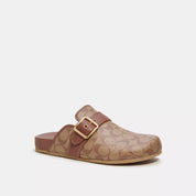 Coach Outlet Clog Sandal In Signature Canvas