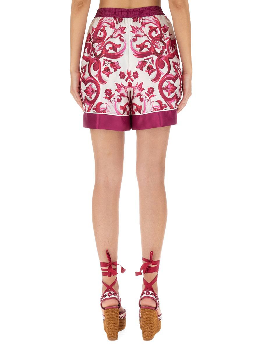 Dolce & Gabbana Majolica Print Shorts