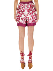 Dolce & Gabbana Majolica Print Shorts