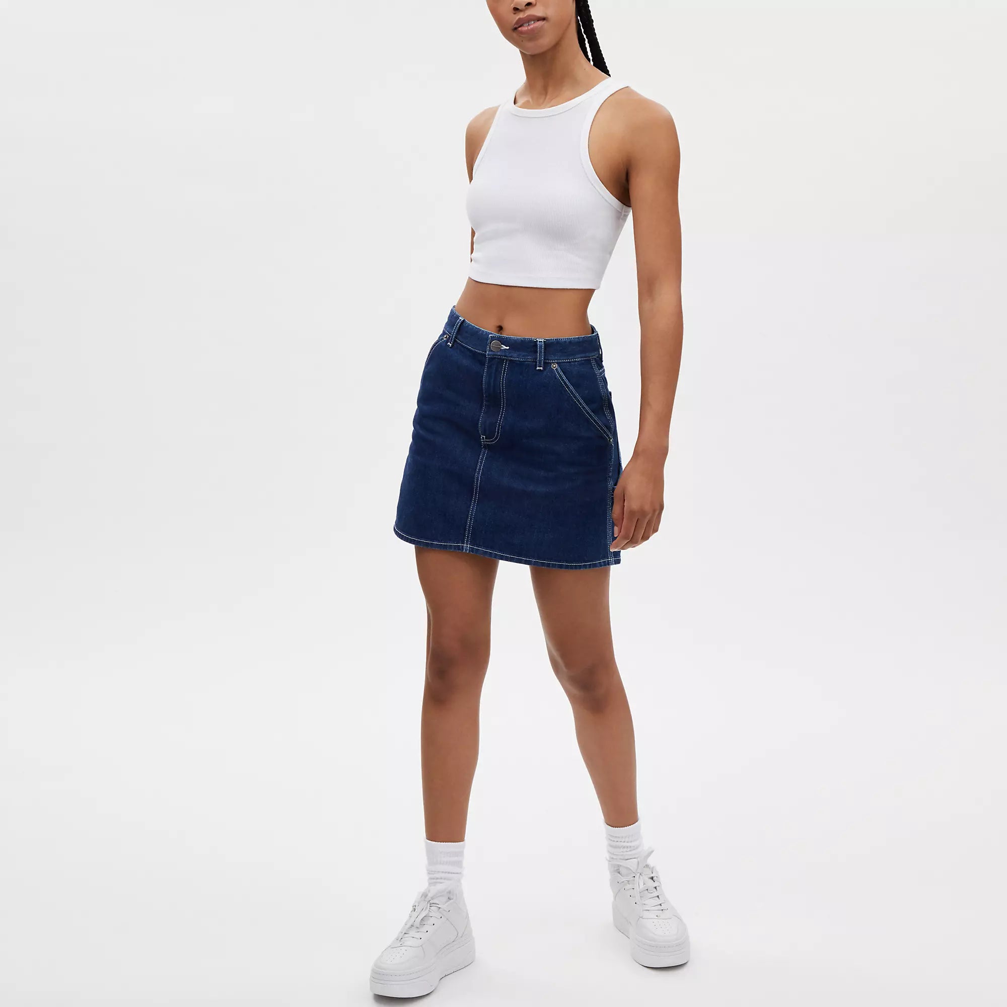 Coach Outlet Denim Utility Skirt