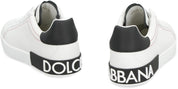 Dolce & Gabbana Portofino Leather Low-Top Sneakers