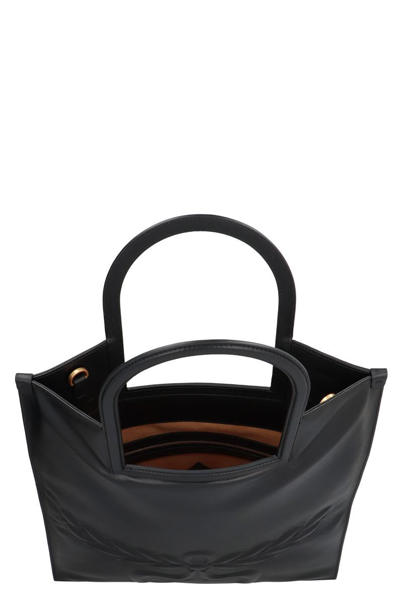 Mcm Aren Leather Tote