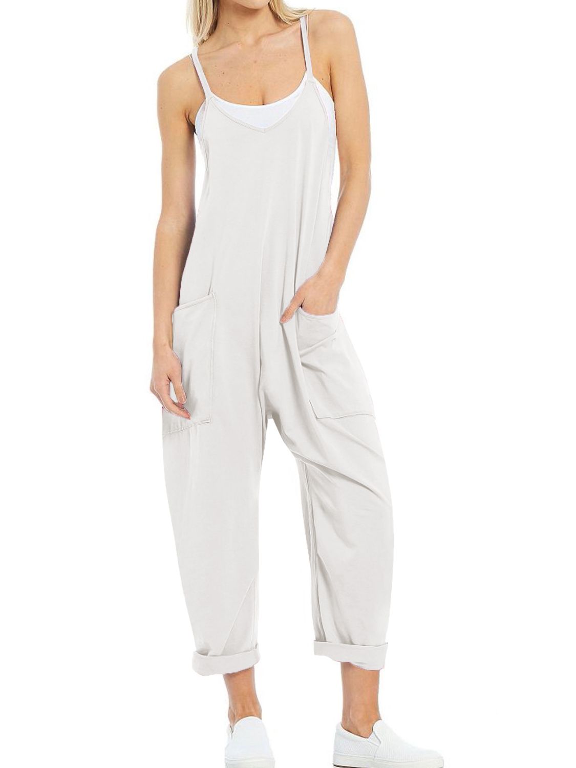 Lovelet Spaghetti Strap Jumpsuit with Pockets