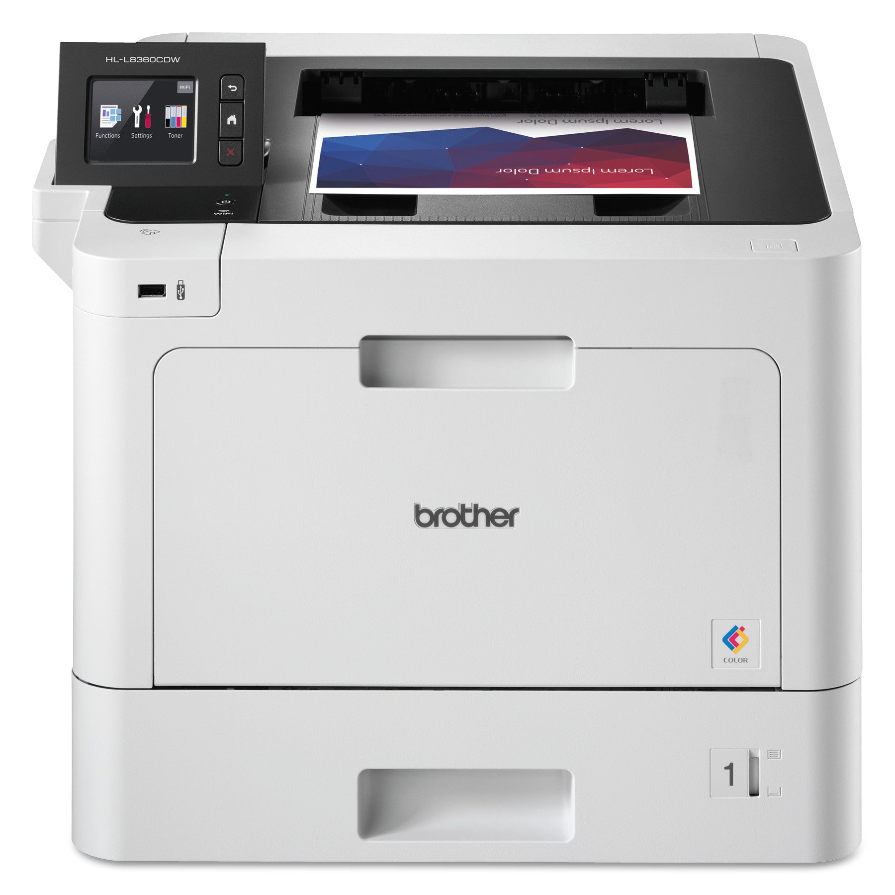 Brother Hll8360cdw Business Color Laser Printer With Duplex Printing And Wireless Networking