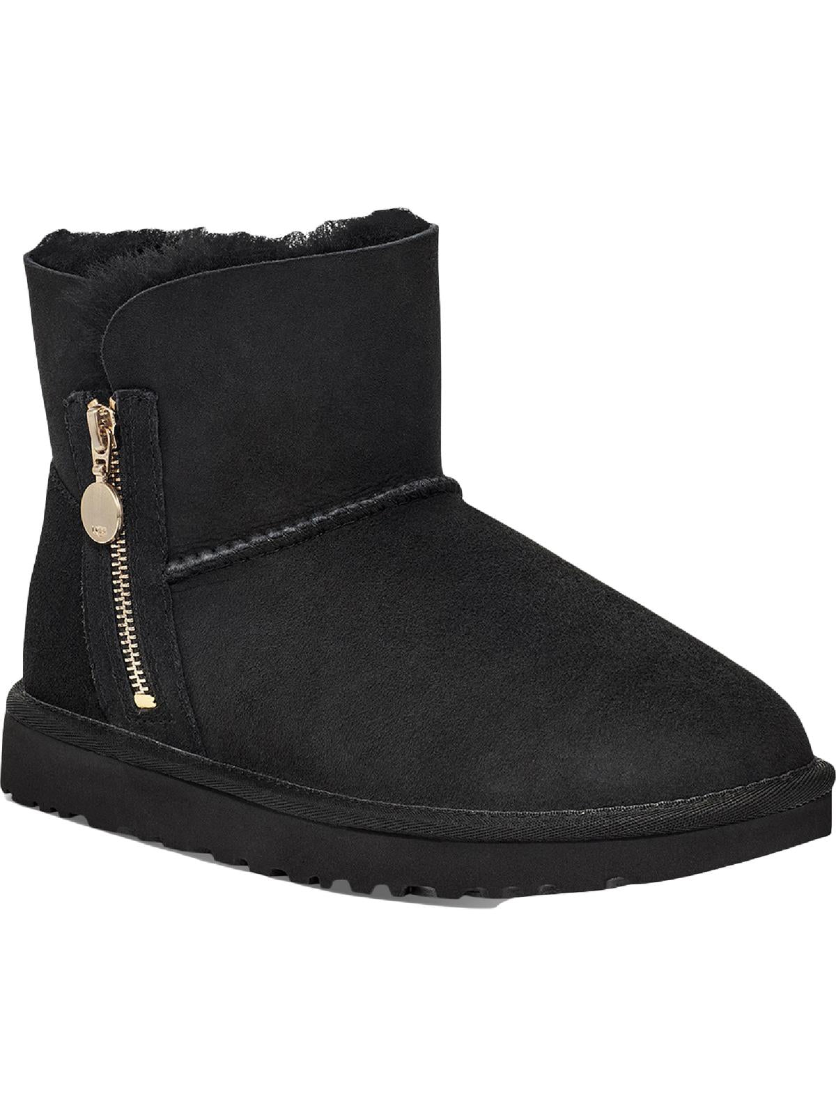 Bailey Zip Mini Womens Suede Ankle Boots