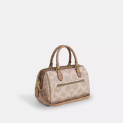 Coach Outlet Rowan Satchel Bag In Blocked Signature Canvas