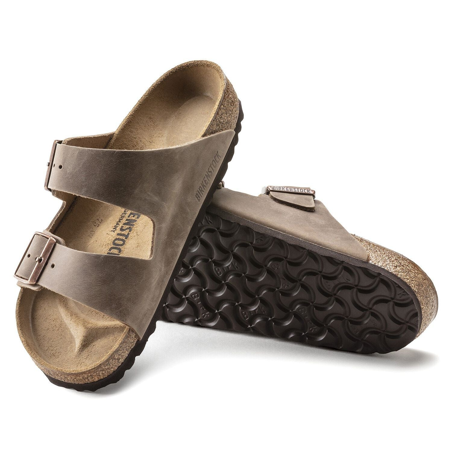 Birkenstock Arizona Oiled Leather in Tobacco Brown