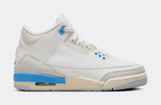 Air Jordan 3 Retro Lucky Shorts Grade School Lifestyle Shoes (Summit White/Hydrogen Blue/Legend Blue)