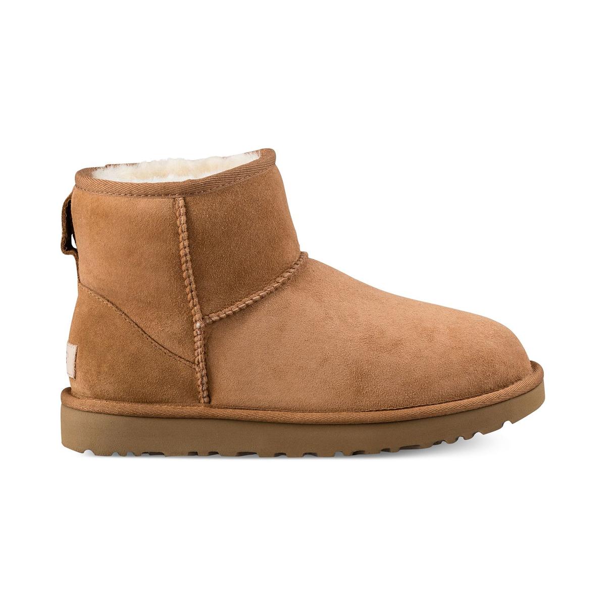 Classic Mini II Womens Suede Cold Weather Shearling Boots