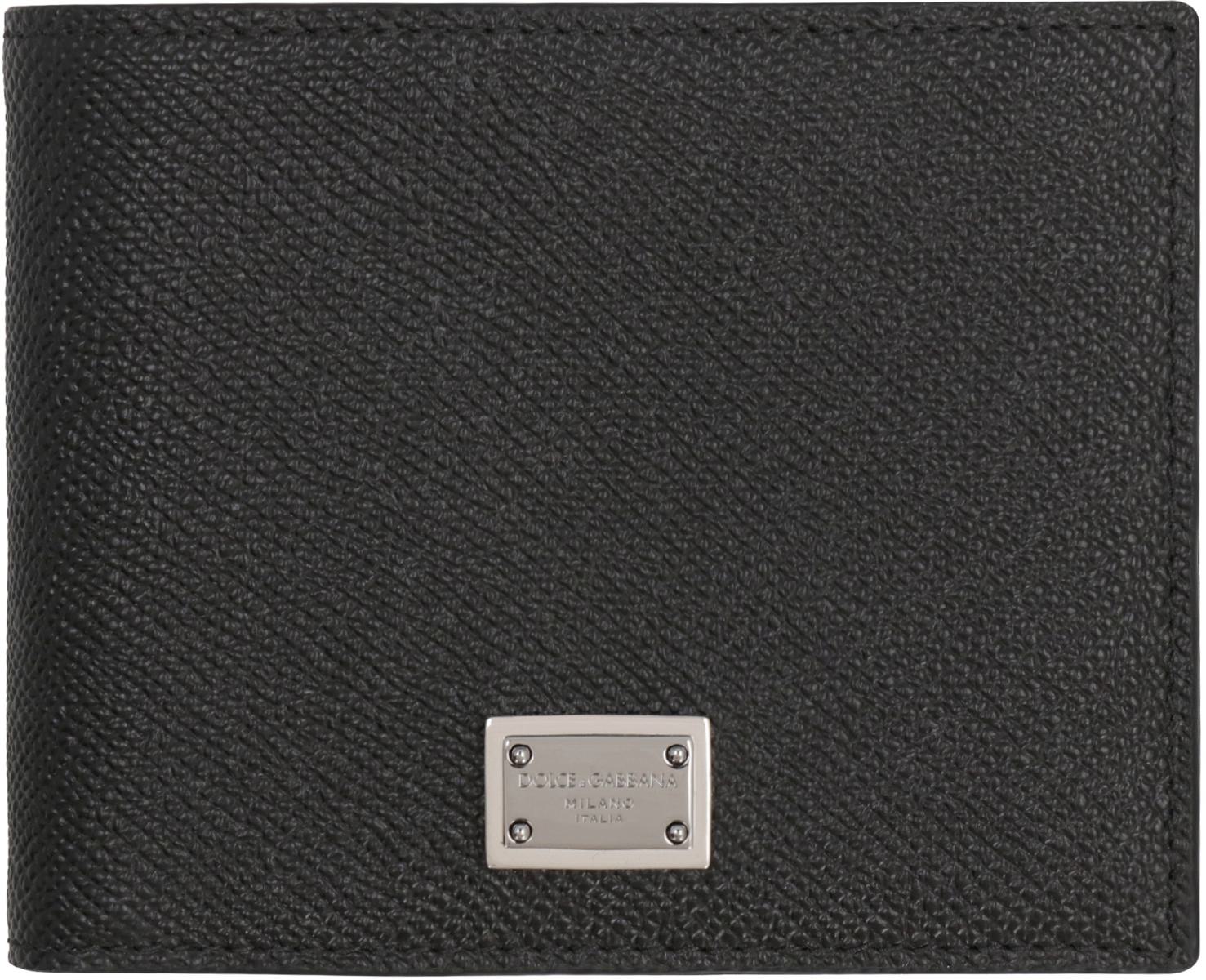 Dolce & Gabbana Leather Flap-Over Wallet