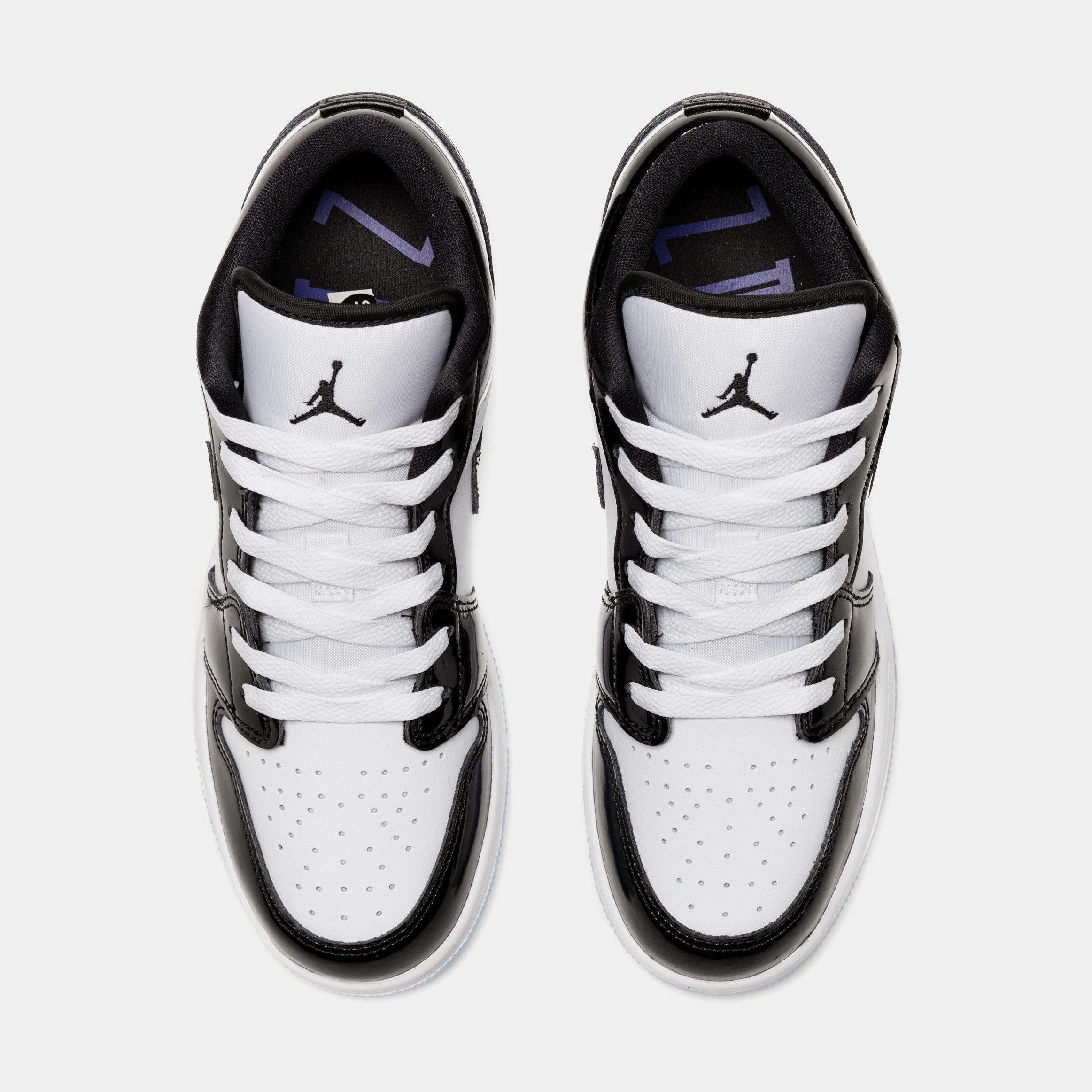 Air Jordan 1 Low Concord Grade School Lifestyle Shoes (Black/White) Free Shipping