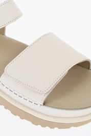 Ugg Leather Goldenstar Sandals With Touch-Strap Closure