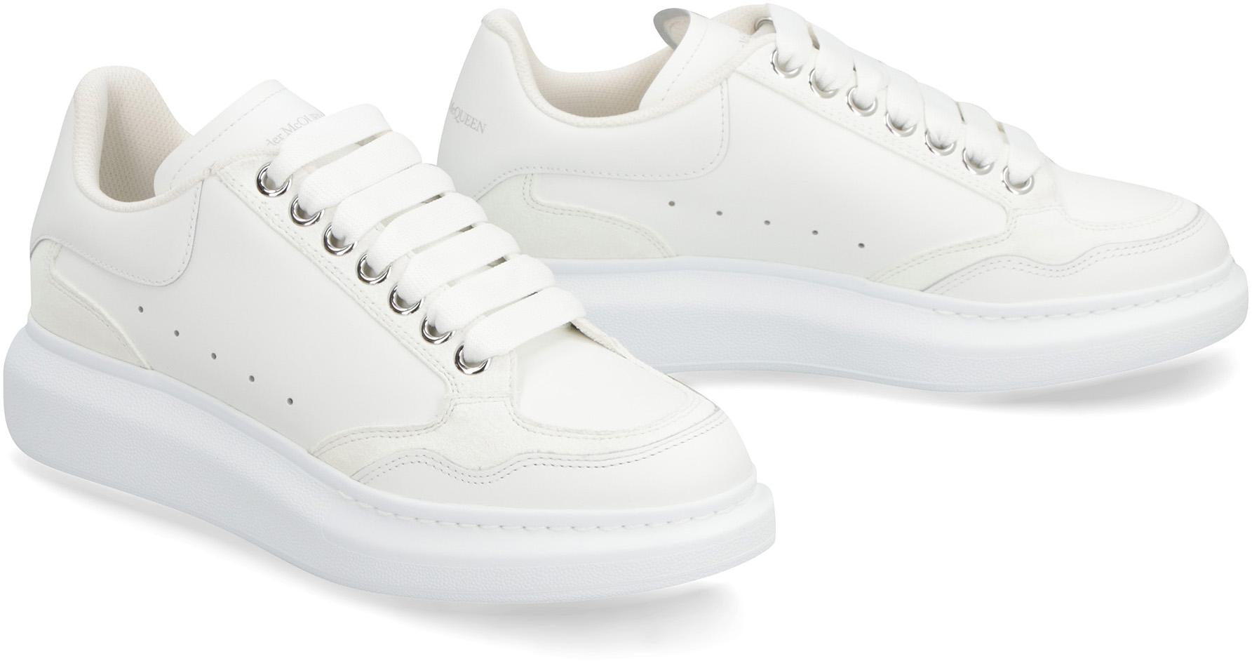 Alexander McQueen Larry Leather Low-Top Sneakers