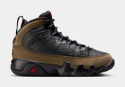 Air Jordan 9 Retro Olive Grade School Lifestyle Shoes (Black/True Red/Light Olive)