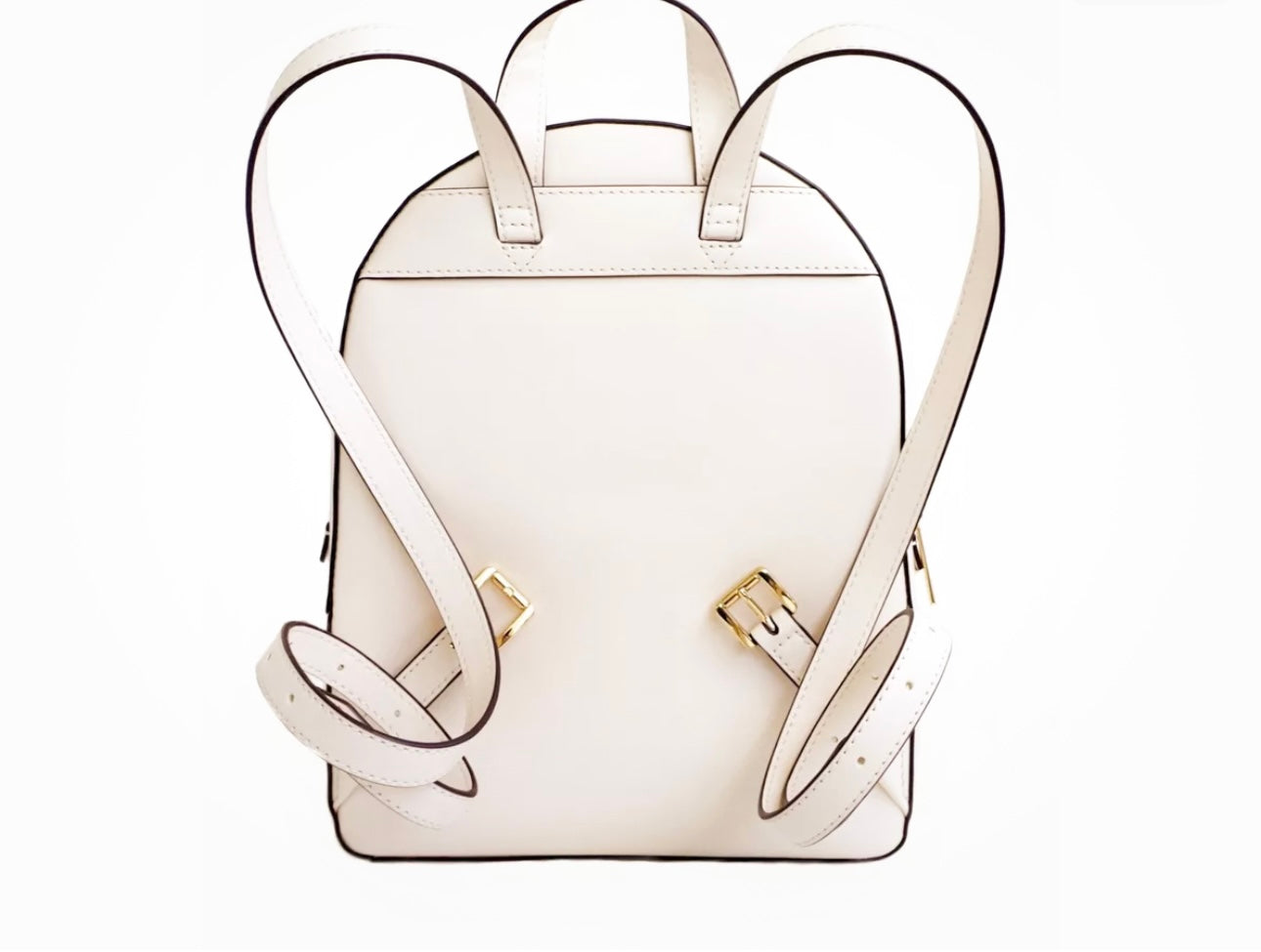 Michael Kors Unisex Jaycee Leather Medium Backpack In Light Cream