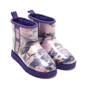 Women's Classic Clear Mini Marble Boot In Violet Night