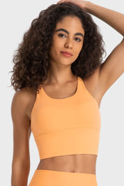 Millennia Crisscross Back Ladder Detail Sports Bra