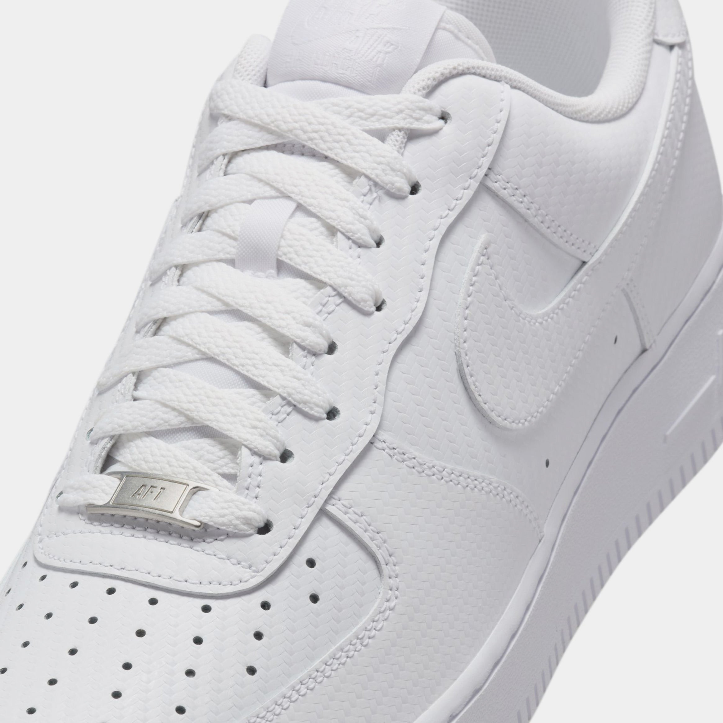 Air Force 1 '07 Texture Mens Lifestyle Shoes (White/White)