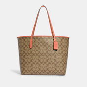 Coach Outlet City Tote In Signature Canvas