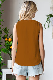 V-Neck Wide Strap Tank