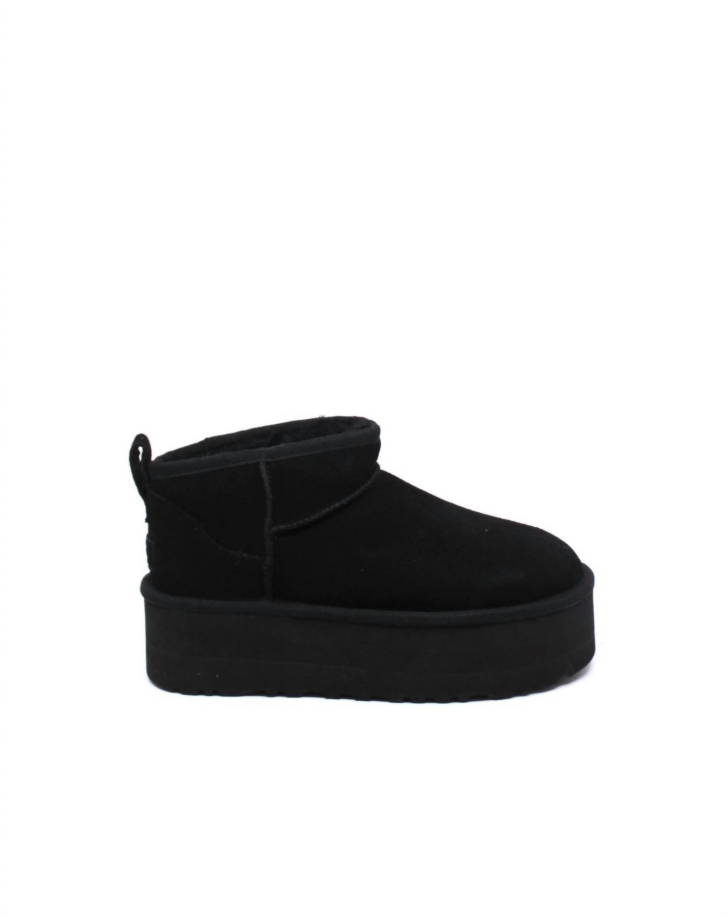 Women's Classic Ultra Mini Platform Shoes In Black