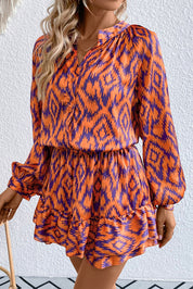 Geometric Notched Neck Romper