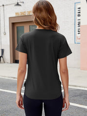 Quick-Dry Round Neck Short Sleeve T-Shirt