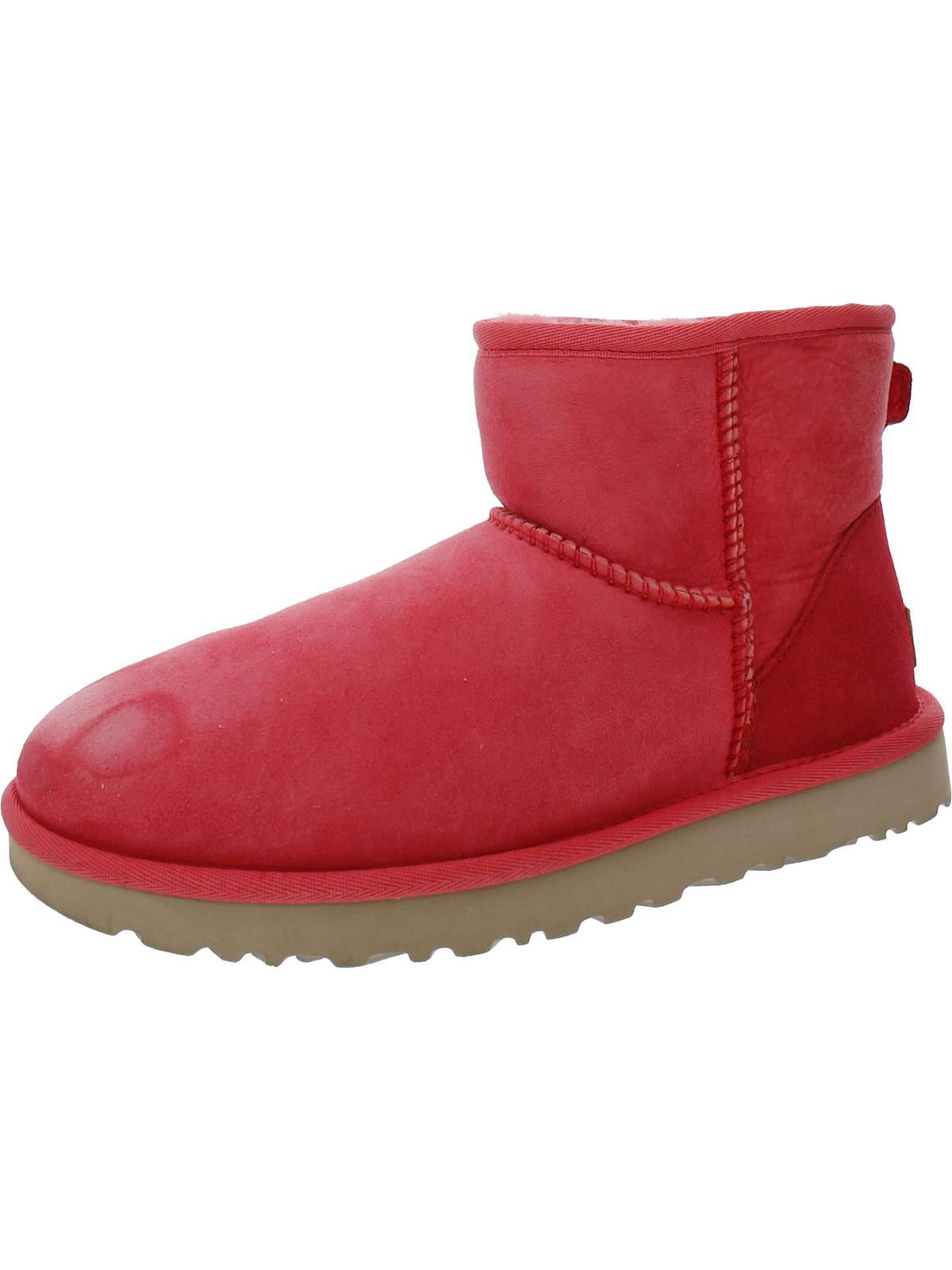 Classic Mini II Womens Suede Cold Weather Shearling Boots