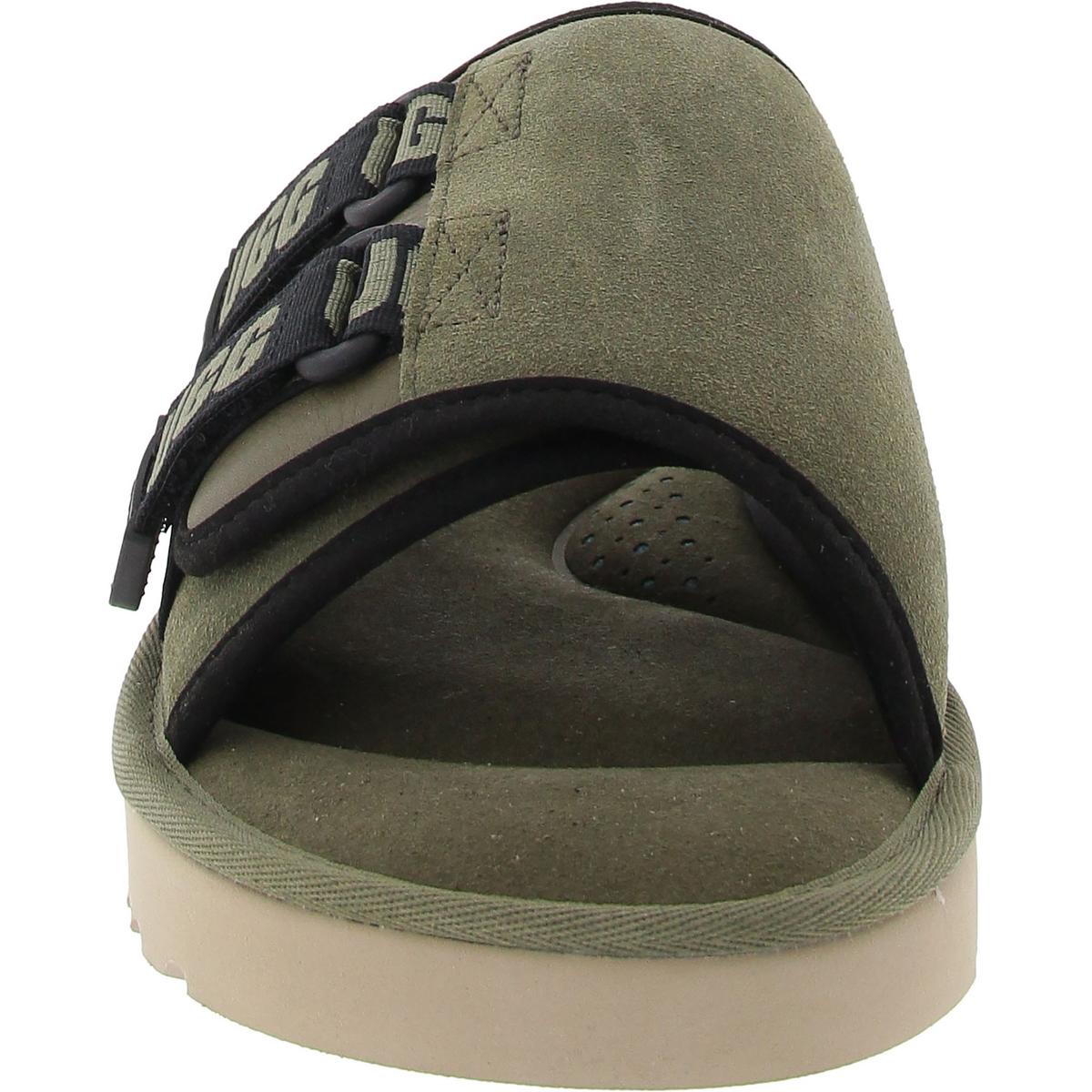 Goldencoast Strap Mens Adjustable Suede Slide Sandals