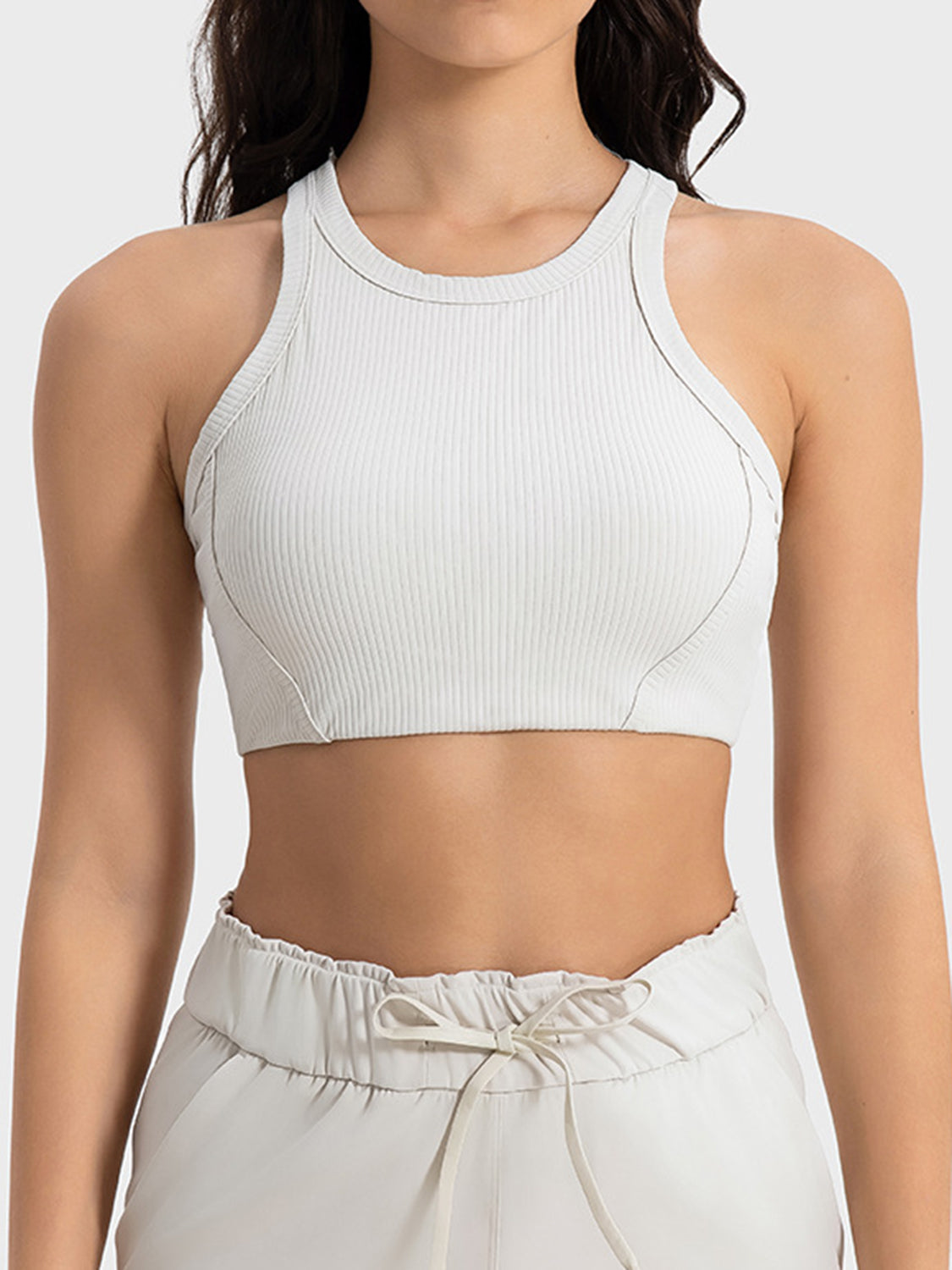 Millennia Wide Strap Cropped Sport Tank