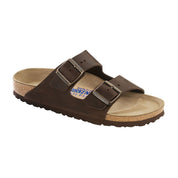 Arizona Soft Footbed Habana Dark Brown Oiled Leather Sandal - Regular/Wide