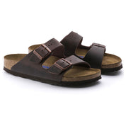 Birkenstock Arizona Oiled Leather Soft Footbed Sandal in Habana