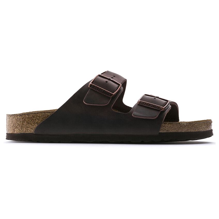 Birkenstock Arizona Oiled Leather Soft Footbed Sandal in Habana