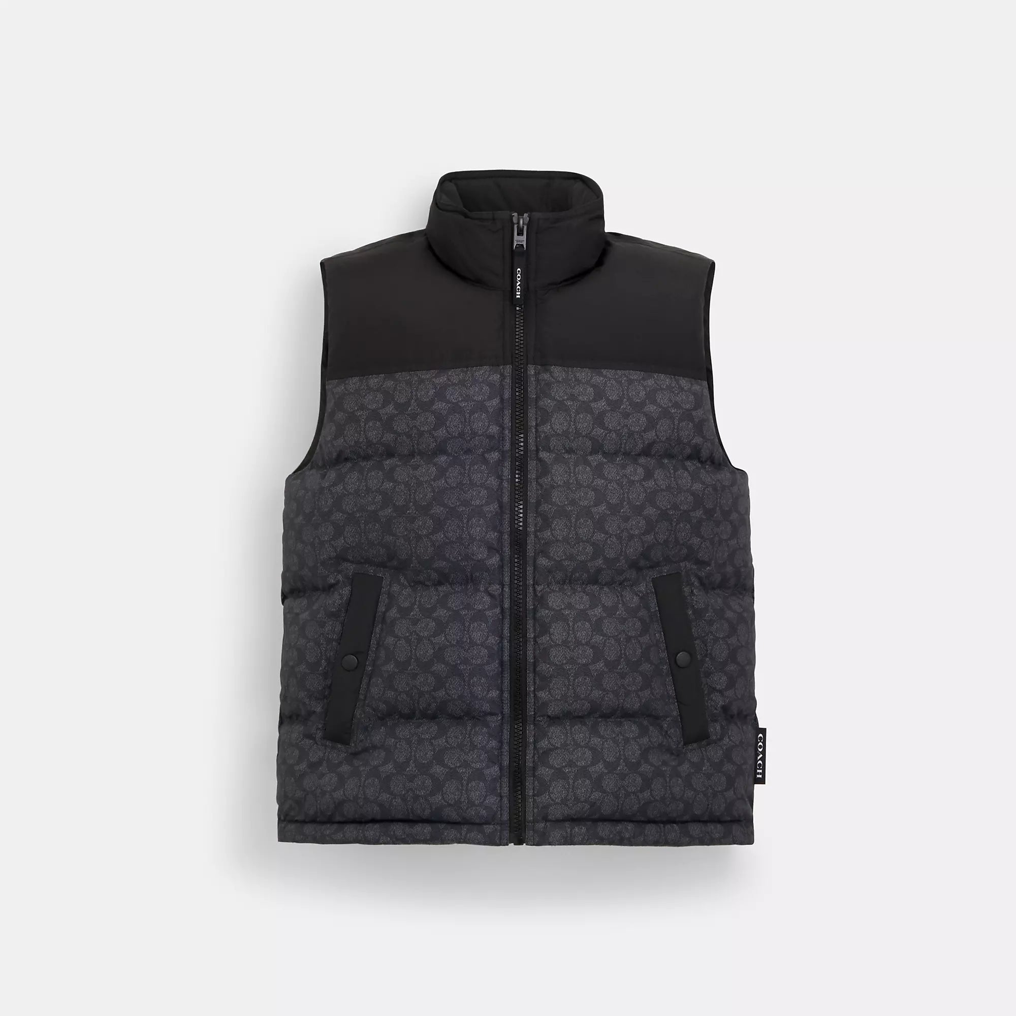 Coach Outlet Signature Down Vest In Recycled Polyester