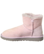 UGG Mini Bailey Button Suede & Shearling Boot