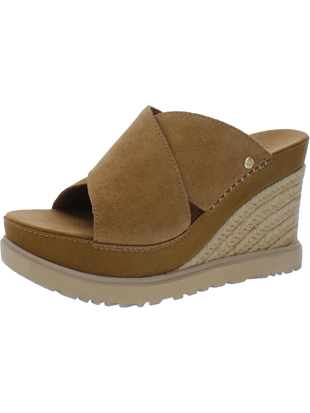 Abbot Womens Suede Espadrille Wedge Sandals